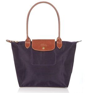 New: Longchamp Le Pliage Medium Shoulder Tote Bag (Bilberry)